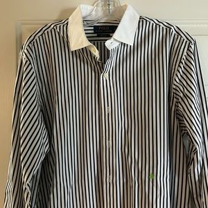 Long sleeve polo dress shirt